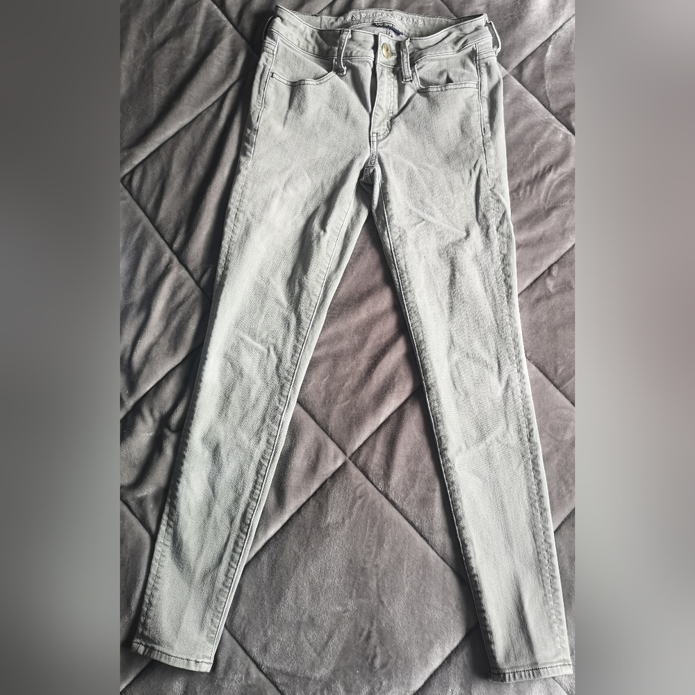 American Eagle Outfitters Light Gray Jeggings